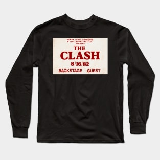The Clash 1982 Backstage Pass Long Sleeve T-Shirt